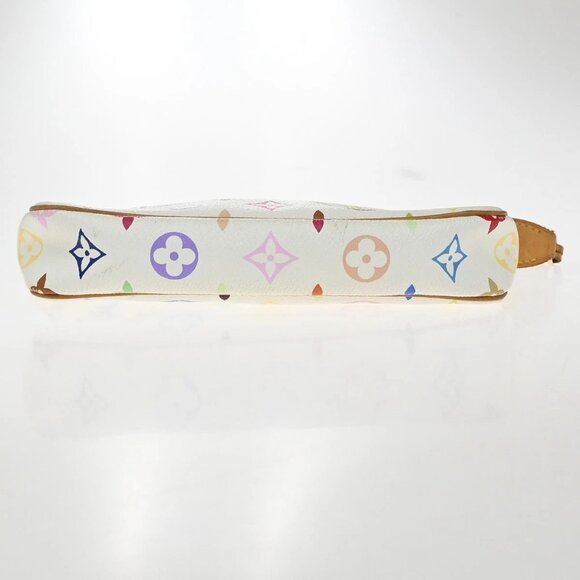 LOUIS VUITTON Pochette Accessoires Hand Bag Monogram Multi White M92649 607RF578 - Picture 6 of 13